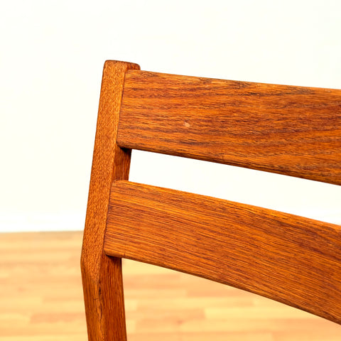 Danish dining chairs in solid oak by Kurt Østervig, for KP Møbler