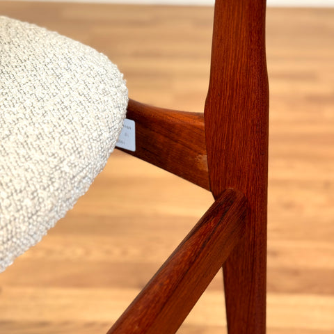 Set of 4 dining chairs in teak by B. Rasmussen for Thorso Mobelfabrik, 1950s-60s, Denmark