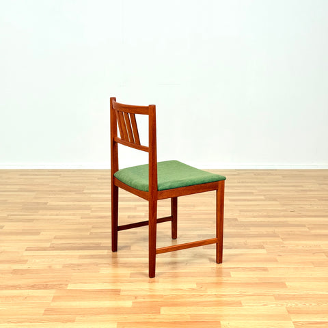 Swedish set of 4 dining chairs in teak