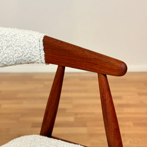 Set of 4 chairs in teak, by Ejner Larsen & Aksel Bender Madsen, 1950s-60s, Denmark