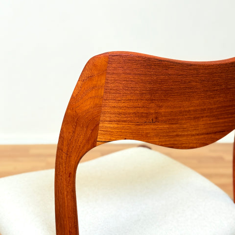 Danish set of 2 dining chairs 'model 71' by Niels O. Møller