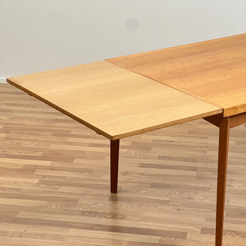 Dining table, oak, 1970s, Denmark.