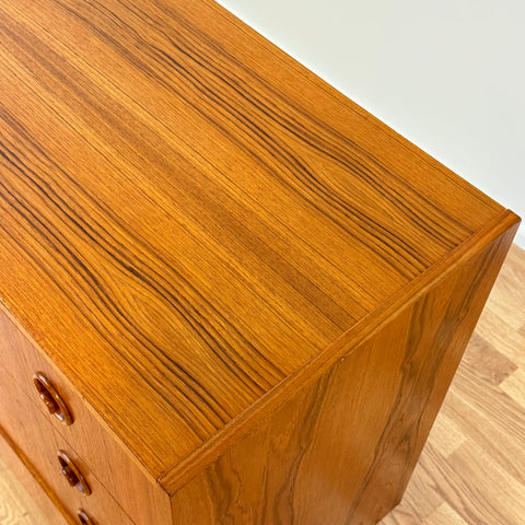 Chest of drawers, in teak