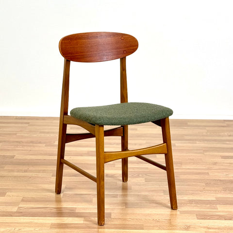 Set of 4 dining chairs in teak and beech, 1960s, Ikea "BOEL"