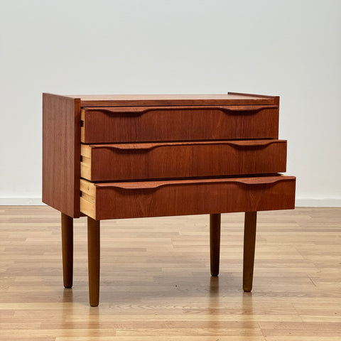 Vintage Danish teak nightstand, 1950s-60s.