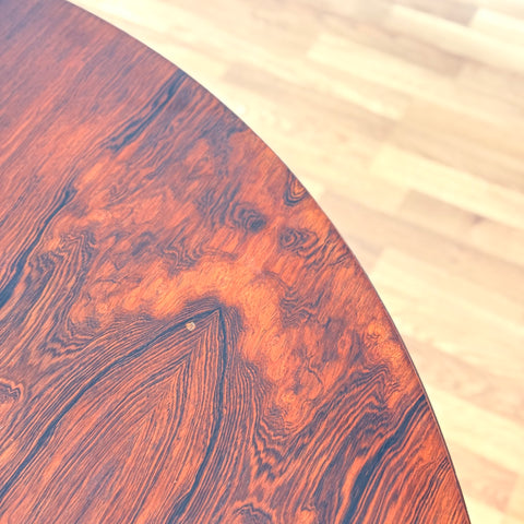 Round dining table in Santos rosewood with 1 ext., 1950s-60s, Denmark
