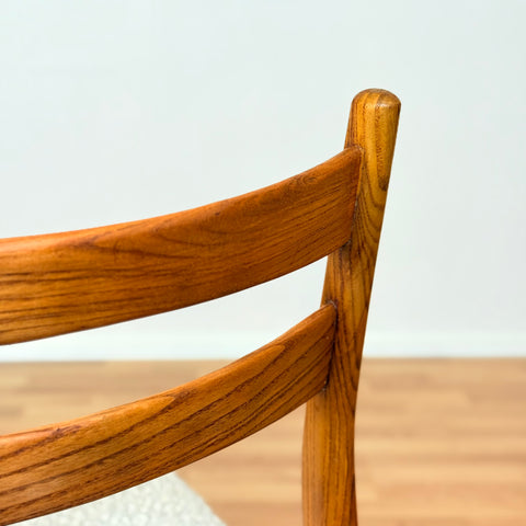 Swedish set of 4 dining chairs in oak