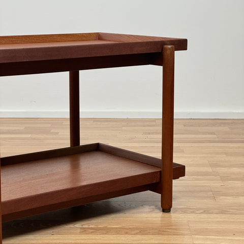 Poul Hundevad, Tea trolley from Denmark, teak, 1950s-60s