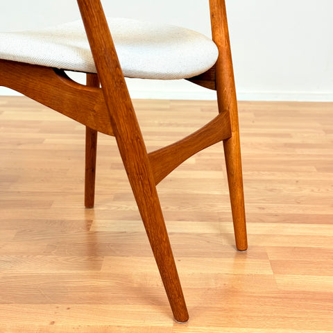 Danish dining chairs in teak & oak, No. 7 by Helge Sibast