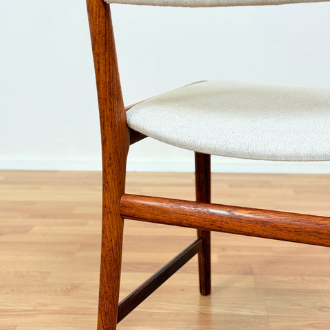 Danish dining chairs in Santos rosewood by Kai Lyngfeldt Larsen