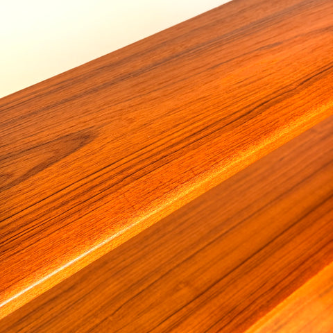 Swedish bookshelf in teak, 1950s-60s