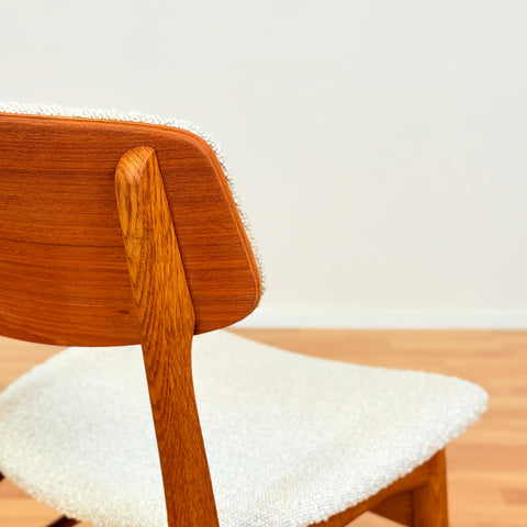 Danish dining chairs in oak & teak