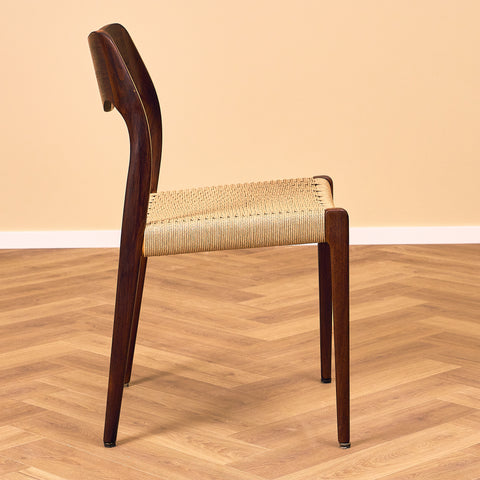 Danish set of 4 dining chairs in teak, model 71 by Niels O. Møller