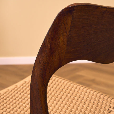 Danish set of 4 dining chairs in teak, model 71 by Niels O. Møller