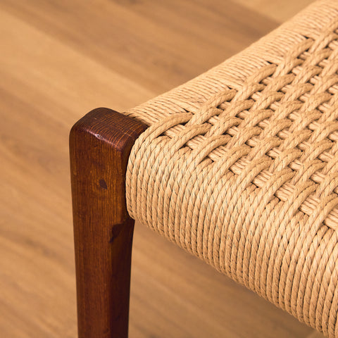 Danish set of 4 dining chairs in teak, model 71 by Niels O. Møller