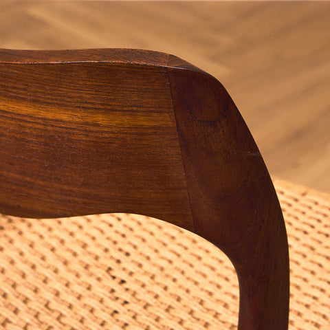 Danish set of 4 dining chairs in teak, model 71 by Niels O. Møller