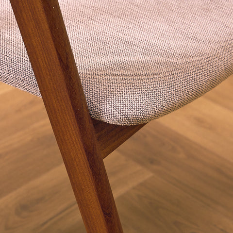 Danish set of 6 dining chairs in walnut by Sax Møbler