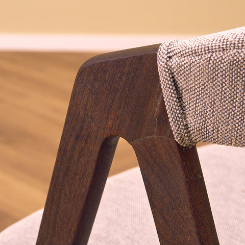 Danish set of 6 dining chairs in walnut by Sax Møbler