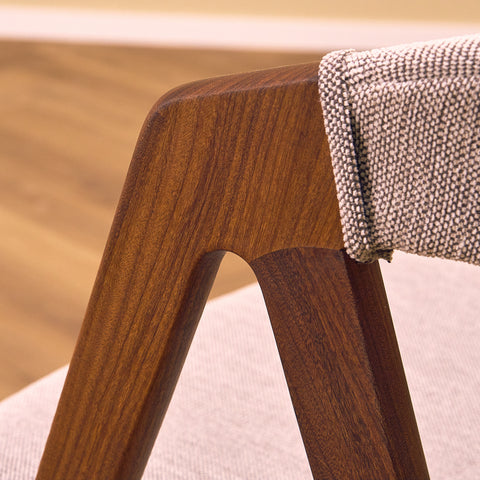 Danish set of 6 dining chairs in walnut by Sax Møbler