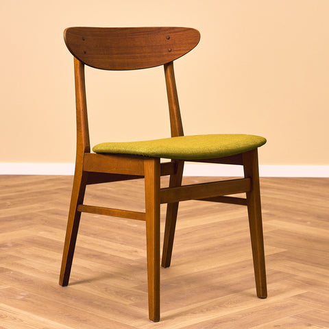 Dining chairs in teak & beech by Farstrup, model 210