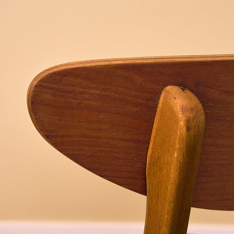 Dining chairs in teak & beech by Farstrup, model 210