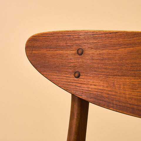 Dining chairs in teak & beech by Farstrup, model 210