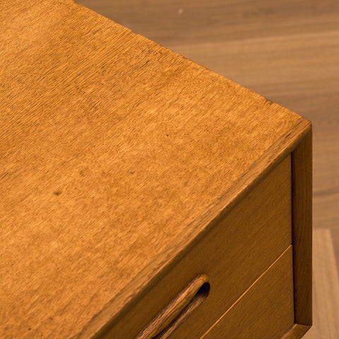 Swedish side table/chest of drawers in oak