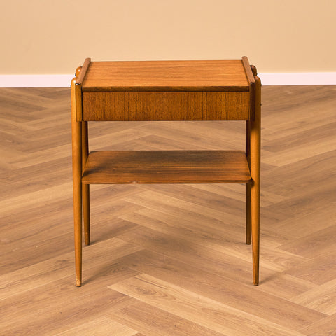 Swedish bedside tables in teak by Carlström & Co Möbelfabrik
