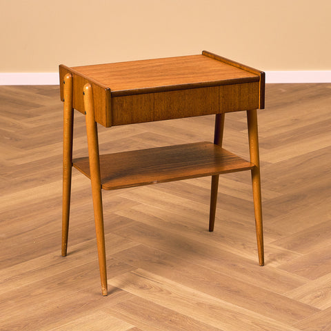 Swedish bedside tables in teak by Carlström & Co Möbelfabrik