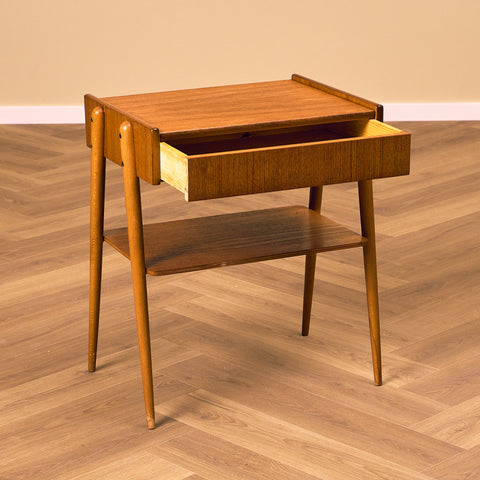 Swedish bedside tables in teak by Carlström & Co Möbelfabrik