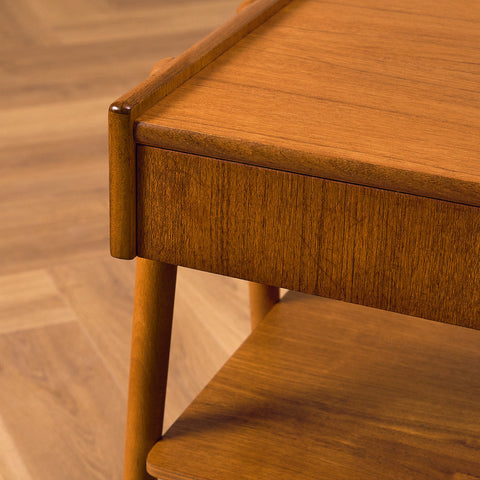 Swedish bedside tables in teak by Carlström & Co Möbelfabrik