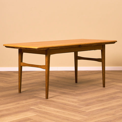 Swedish coffee table in teak & oak by Emmaboda Möbelfabrik