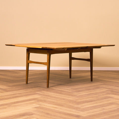 Swedish coffee table in teak & oak by Emmaboda Möbelfabrik