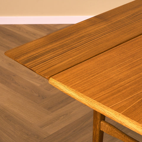 Swedish coffee table in teak & oak by Emmaboda Möbelfabrik