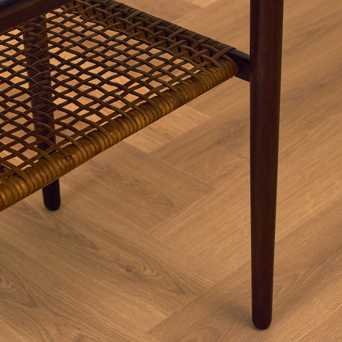 Danish side table in Santos rosewood