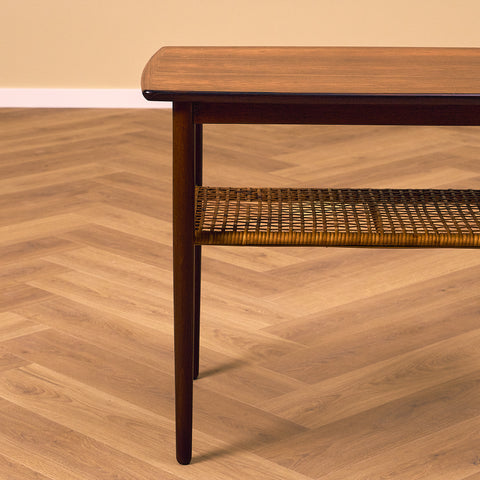 Danish side table in Santos rosewood