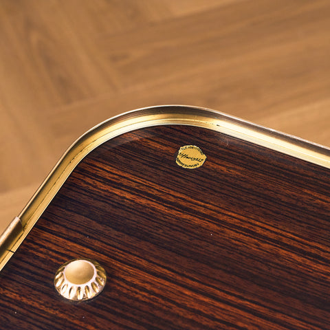 Danish serving trolley with magazine shelf by AJ Hagensen, Nørresundby