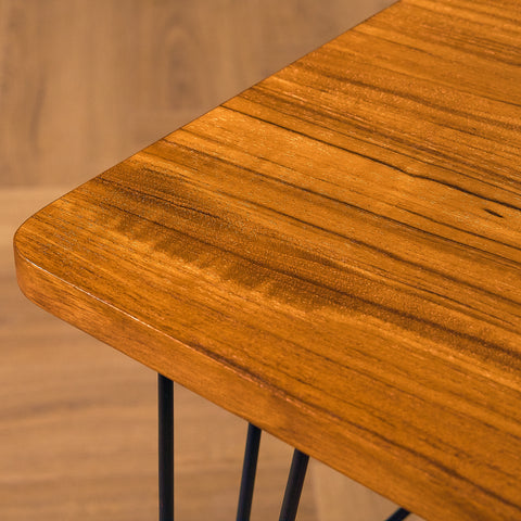 Swedish side table in teak