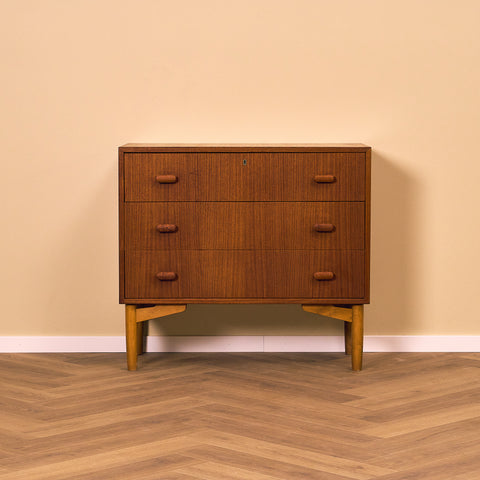 Swedish chest of drawers in teak by AB Lammhuts Möbler