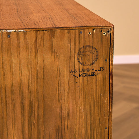 Swedish chest of drawers in teak by AB Lammhuts Möbler