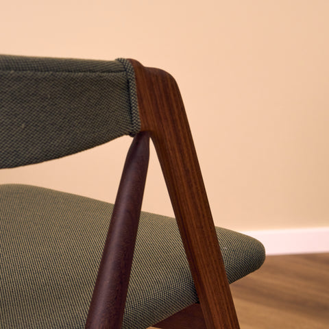Danish dining chairs in walnut by Th. Harlev for Farstrup, model '205'