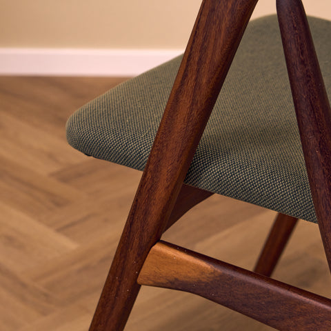 Danish dining chairs in walnut by Th. Harlev for Farstrup, model '205'