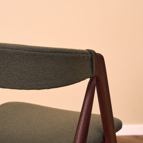 Danish dining chairs in walnut by Th. Harlev for Farstrup, model '205'