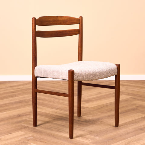 Swedish dining chairs in teak by Carl Ekström for Albin Johansson