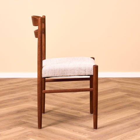 Swedish dining chairs in teak by Carl Ekström for Albin Johansson