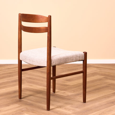 Swedish dining chairs in teak by Carl Ekström for Albin Johansson