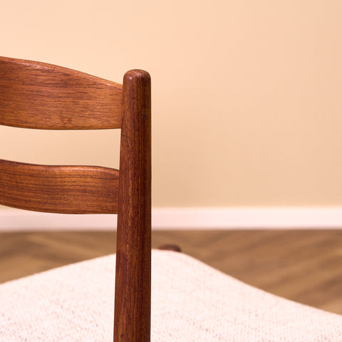 Swedish dining chairs in teak by Carl Ekström for Albin Johansson