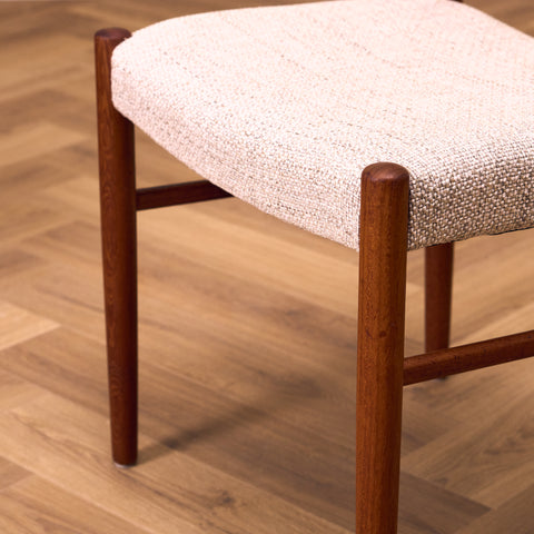 Swedish dining chairs in teak by Carl Ekström for Albin Johansson