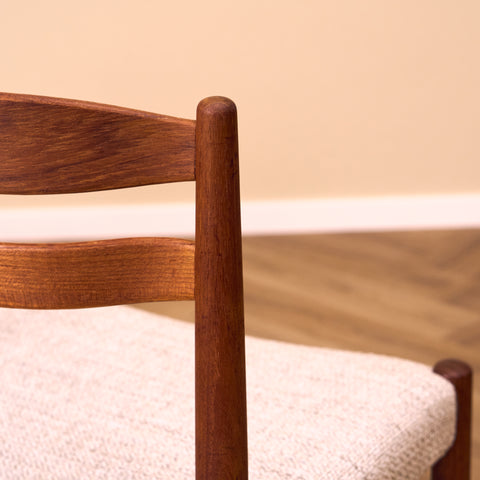 Swedish dining chairs in teak by Carl Ekström for Albin Johansson