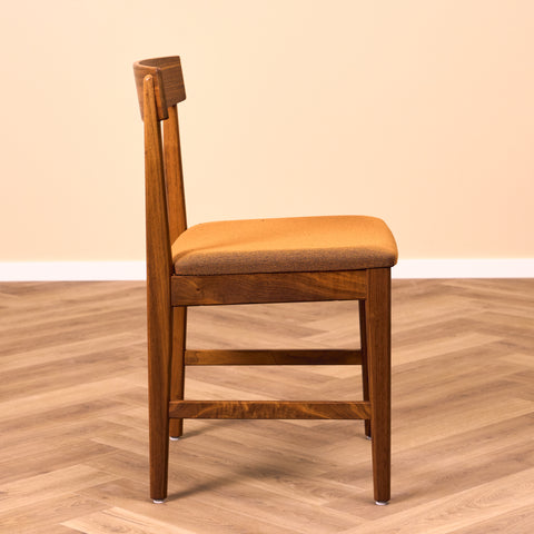Danish dining chairs in walnut "Skaraborg möbelfabrik"